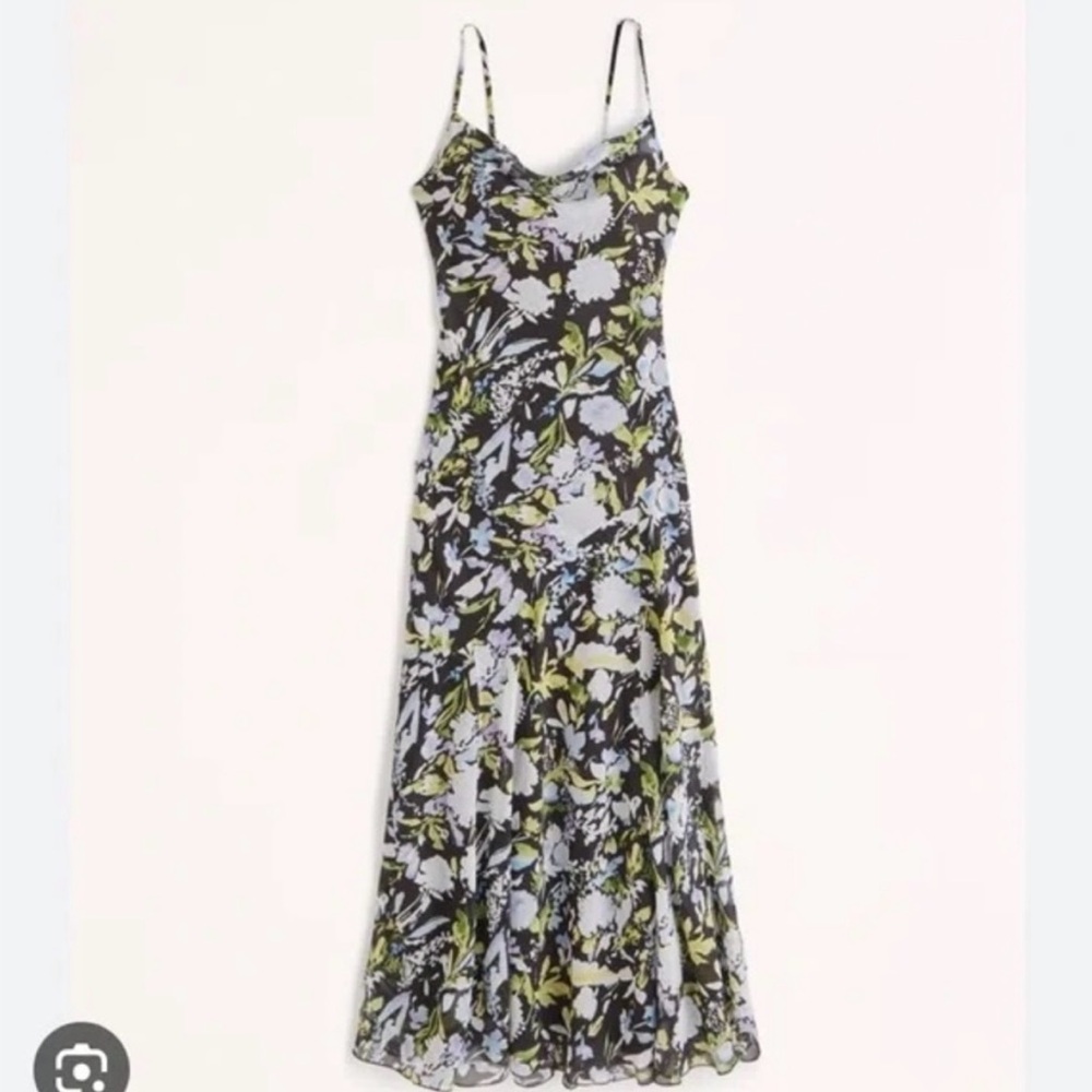 Abercrombie and Fitch Floral Maxi Cowl Neck Dress